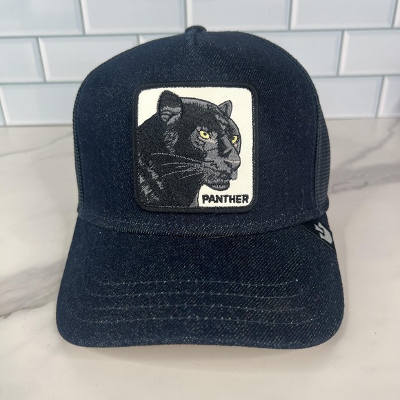Goorin Bros Other - Goorin Bros Panther Hat Cap Snap Back Mesh Trucker Patch One Size Mens